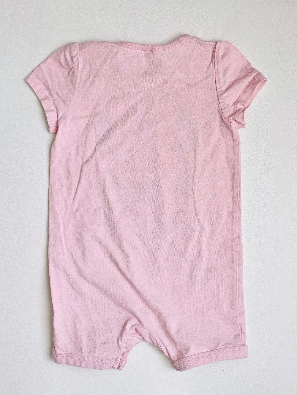 H&M Disney Minnie Mouse Pink Romper Baby Girl 6-9M Cotton